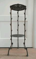 Antieke etagère gietijzeren plantentafel arts & crafts, Ophalen, Gebruikt