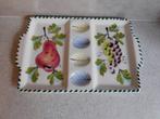 Eierbord 20x34 cm. Fruit Peer en Druif Made in Italy, Huis en Inrichting, Keuken | Servies, Keramiek, Ophalen of Verzenden, Zo goed als nieuw