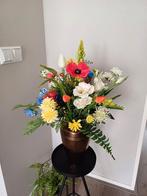 Prachtige zijden bloemen boeket nieuw, Ophalen of Verzenden, Nieuw