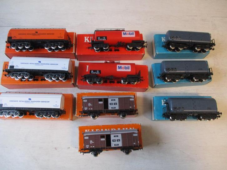 Kleinbahn Wagons 10x, Hobby en Vrije tijd, Modeltreinen | H0, Zo goed als nieuw, Wagon, Gelijkstroom, Overige merken, Ophalen