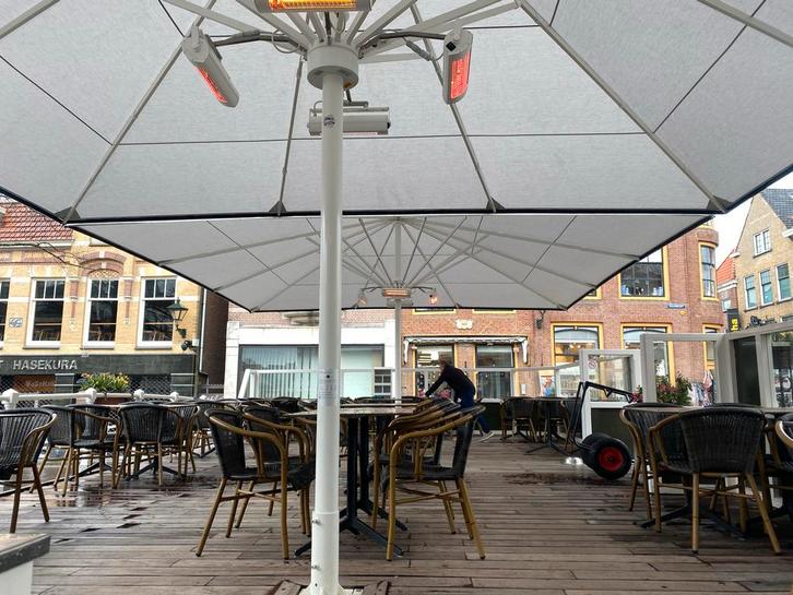 Horeca Parasols - VeDamco, uw partner in de Benelux!, Tuin en Terras, Parasols, Nieuw, Zweefparasol, Meer dan 4 meter, Kantelbaar