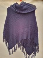 Donkerblauwe poncho van Mar collection, Blauw, Maat 42/44 (L), Ophalen of Verzenden, Zo goed als nieuw
