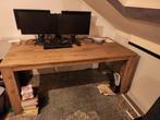 Hardhouten bureau, Huis en Inrichting, Bureaus, Ophalen, Zo goed als nieuw