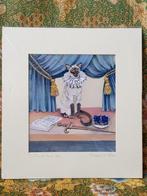 Mooie originele Engelse litho van poes of kat 27-29 cm., Antiek en Kunst, Kunst | Litho's en Zeefdrukken, Ophalen of Verzenden
