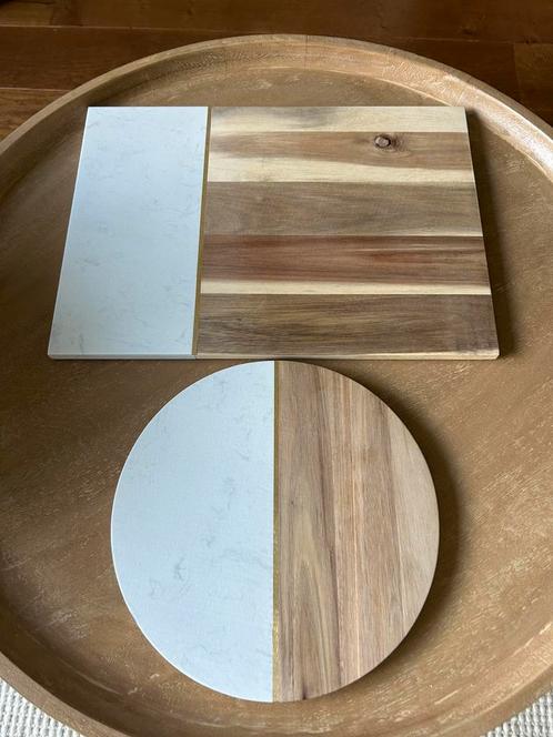 Nieuw: Snijplank hout & marmer, rond & rechthoekig, Huis en Inrichting, Keuken | Keukenbenodigdheden, Nieuw, Ophalen