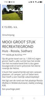Prachtig stuk recreatie grond, Duitsland .1500m2.., Ophalen of Verzenden, Gebruikt