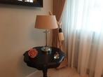 MOOIE SCHEMERLAMP MET GLAZENVOET MET RIVIERA MAISON LAMPENKA, Ophalen of Verzenden, Zo goed als nieuw, Minder dan 50 cm
