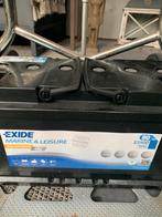 Accu Exide Marine Leisure 80 ES900 - Boot, Camper, Caravan, Ophalen, Gebruikt, Universele onderdelen