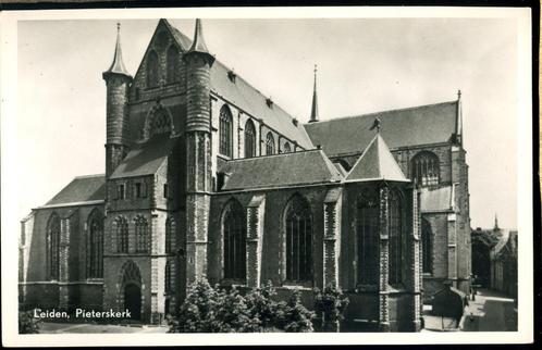 Pieterskerk te Leiden - nr. Leiden3, Verzamelen, Ansichtkaarten | Nederland, Ongelopen, Zuid-Holland, 1940 tot 1960, Verzenden