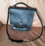 La Moda Lederen Schoudertas Blauw - 25x15 cm, Ophalen of Verzenden, Gebruikt, Blauw, Schoudertasje