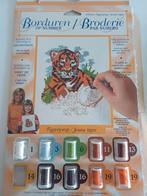 Kruissteek borduurwerk van een tijgerjong Bijna GRATIS, Ophalen of Verzenden, Zo goed als nieuw, Borduurpakket