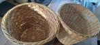 rieten manden 2 stuks, Huis en Inrichting, Woonaccessoires | Schalen en Manden, Mand, Rond, Ophalen of Verzenden, Zo goed als nieuw