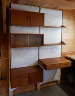 vintage wandsysteem , wandkast, Ophalen, 150 tot 200 cm, Teakhout, Zo goed als nieuw