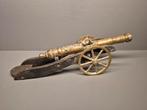 Zwaar brons Kanon op houten kar, Ophalen of Verzenden, Landmacht, Nederland