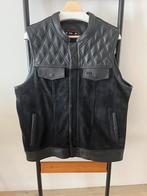 Biker leren vest Nubuck met rits maat 2xl (valt als Xl), Motoren, Kleding | Motorkleding, Verzenden, Tweedehands, Heren, Jas | leer