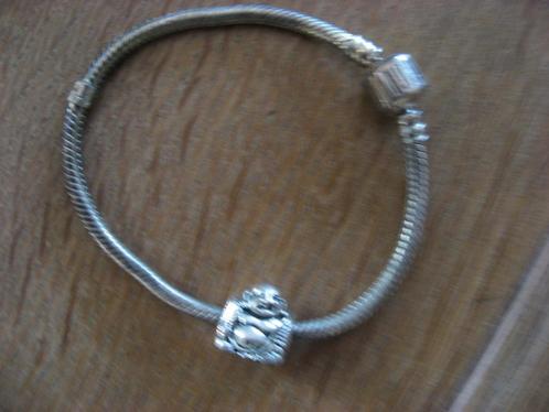 zilveren Carlo Biagi armband en Boeddha bedel,17,5 cm, Sieraden, Tassen en Uiterlijk, Armbanden, Nieuw, Zilver, Zilver, Met bedels of kralen