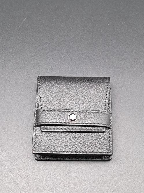 Montblanc Meisterstück lederen houder 116747, Sieraden, Tassen en Uiterlijk, Portemonnees, Zo goed als nieuw, Zwart, Leer, Ophalen of Verzenden