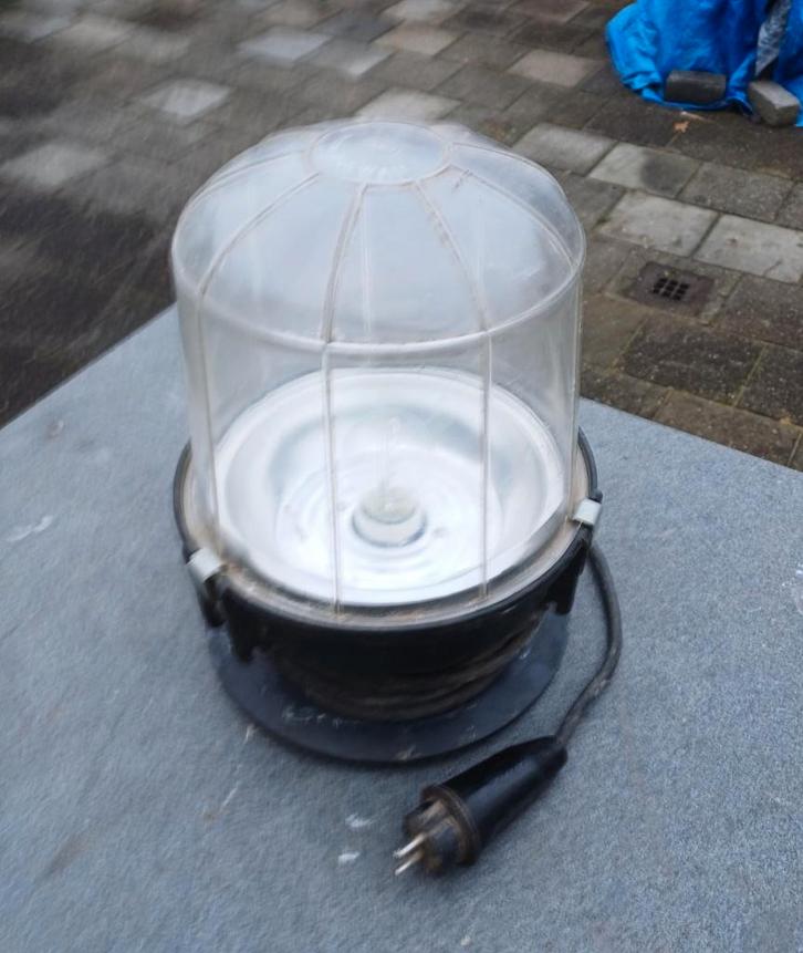 Bouw lamp spat waterdicht met haspel met 10 meter kabel, Doe-het-zelf en Verbouw, Bouwverlichting, Gebruikt, Overige typen, 50 tot 200 watt
