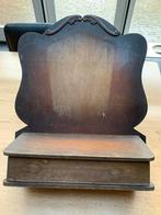 Oude Houten Wandplank met Lade, Huis en Inrichting, Woonaccessoires | Wandplanken en Boekenplanken, Ophalen of Verzenden, Gebruikt