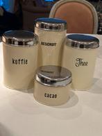 Vintage Brabantia Voorraadblikken Set van 4 stuks, Huis en Inrichting, Ophalen of Verzenden, Gebruikt