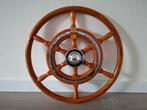 Stazo teak/RVS stuurwiel - 50 cm, Ophalen, Zo goed als nieuw, Zeilboot of Motorboot