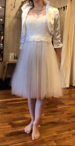 Cocktail jurk met jasje, Ophalen, Magic Bride, Wit, Nieuw