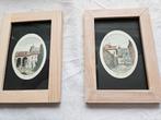 2 kleuren etsjes van st Vituskathedraal Praag, Antiek en Kunst, Kunst | Etsen en Gravures, Ophalen of Verzenden