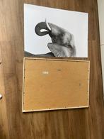 Hovsta lijst met twee posters 72x52, Ophalen, Zo goed als nieuw, Hout, Minder dan 50 cm