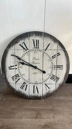 Houten wandklok - doorsnede 60cm, Ophalen of Verzenden, Nieuw, Analoog, Wandklok