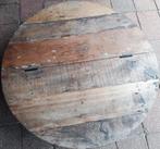 Houten deksel voor vuurschaal/tafel, Gebruikt, Rond, Landelijke, Minder dan 50 cm