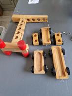 houten bouwkraan met wagentjes, Ophalen of Verzenden, Gebruikt, Overige typen