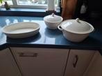 Wedgwood Windsor - 2 dekschalen met deksel en 1 ovenschaal, Huis en Inrichting, Keuken | Servies, Ophalen, Wedgwood, Porselein