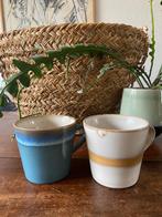 2 mooie HK Living / HKLiving cappuccino mokken, Huis en Inrichting, Keuken | Servies, Gebruikt, Ophalen of Verzenden, Overige stijlen