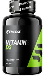 4x Empose Nutrition Vitamine D3 - 90 Capsules, Ophalen, Nieuw, Overige typen