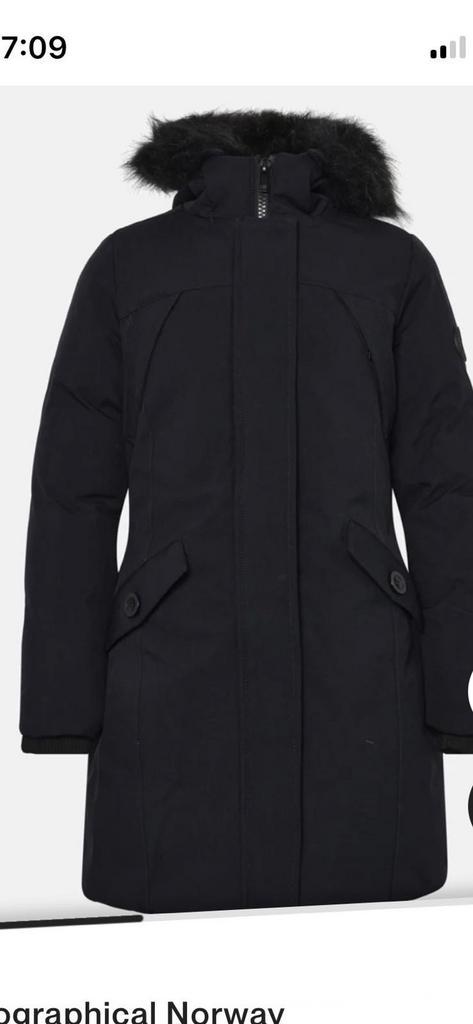 Geographical Norway Winterjas - Maat 11-12 jaar, Kinderen en Baby's, Kinderkleding | Maat 146, Zo goed als nieuw, Meisje, Jas