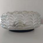 Vitage Glas Plafonlamp van Herda, Antiek en Kunst, Antiek | Glas en Kristal, Ophalen