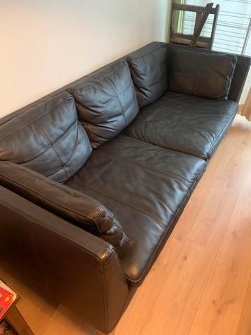 Lederen Ikea Bank - Zwart/Bruin beschikbaar voor biedingen
