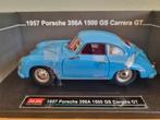 Porsche 356A 1500 GS Carrera GT 1957 Blauw 1:18, Overige merken, S, Auto, Nieuw