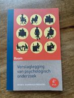 Verslaglegging van psychologisch onderzoek, Ophalen of Verzenden, Zo goed als nieuw, Peter A Starreveld