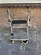 Rollator inklapbaar met zitje en handrem voor buiten, Ophalen of Verzenden, Opvouwbaar, Gebruikt