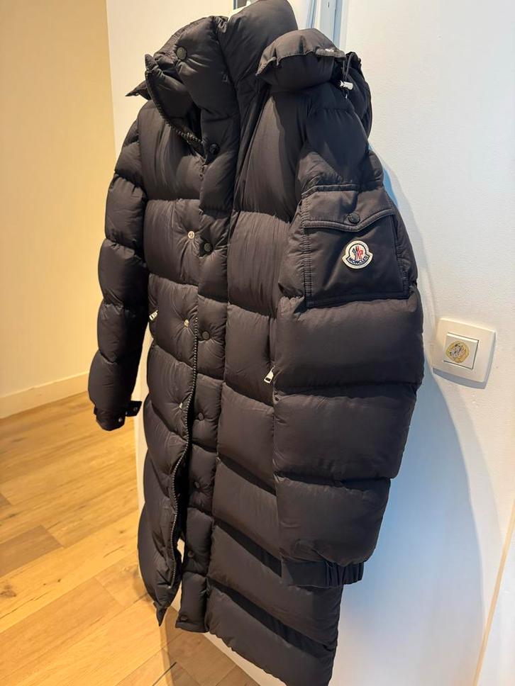 Moncler Hanoverian Giubbotto  - Maat 4, Kleding | Dames, Jassen | Zomer, Zo goed als nieuw, Maat 42/44 (L), Zwart, Ophalen