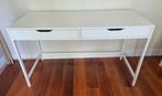 Bureau IKEA ALEX, wit, 132x58 cm, Huis en Inrichting, Bureaus, Ophalen, Gebruikt, Bureau