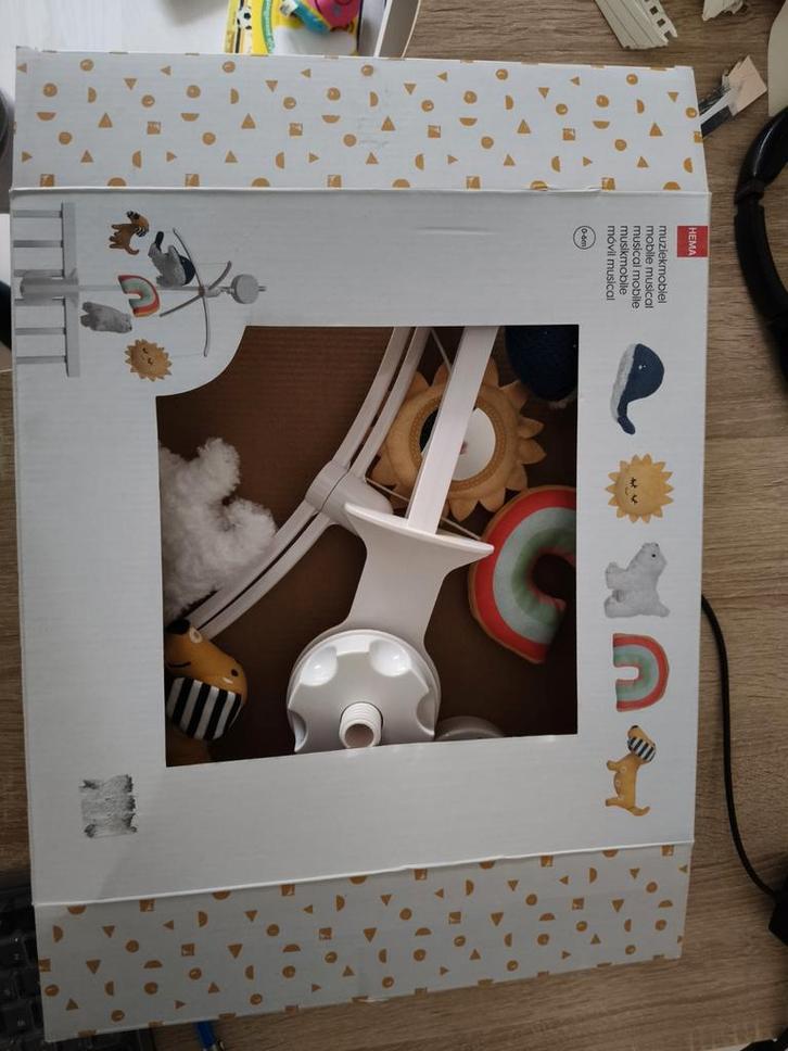 Hema Muziekmobiel - Zo goed als nieuw!, Kinderen en Baby's, Speelgoed | Babyspeelgoed, Zo goed als nieuw, Mobiel, Met geluid, Ophalen of Verzenden