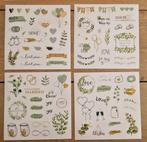 Bruiloft Gastenboek Stickers - 4 Vellen - Nieuw, Ophalen of Verzenden, Nieuw, Meerdere stickers