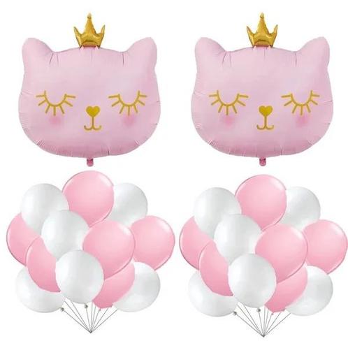 98-delige katten party set Happy Cats pastel, Dieren en Toebehoren, Katten-accessoires, Nieuw, Ophalen of Verzenden
