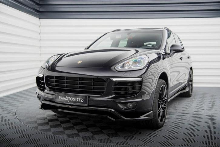 Voorlip sideskirt diffuser spoiler - Porsche Cayenne 14-18, Auto diversen, Tuning en Styling, Ophalen of Verzenden