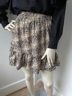 Als nieuw: LOAVIES rokje tijgerprint mt. XS / S met ruffles, Overige kleuren, Ophalen of Verzenden, Maat 34 (XS) of kleiner, Boven de knie