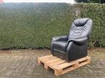 Elektrische stoel fauteuils Stawett leer sta op functie, Huis en Inrichting, Fauteuils, Ophalen, Gebruikt, Minder dan 75 cm, Leer