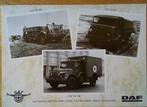 Foto oude DAF legervoertuigen jaren 1950-1960, Verzenden, Landmacht, Nederland, Foto of Poster