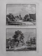 25-26 / Het dorp Meliskerke Kopergravure 1754 van H. Spilman, Antiek en Kunst, Ophalen of Verzenden